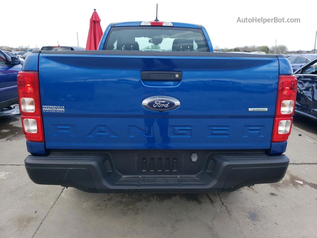 2019 Ford Ranger Xl Blue vin: 1FTER1EH4KLA81294