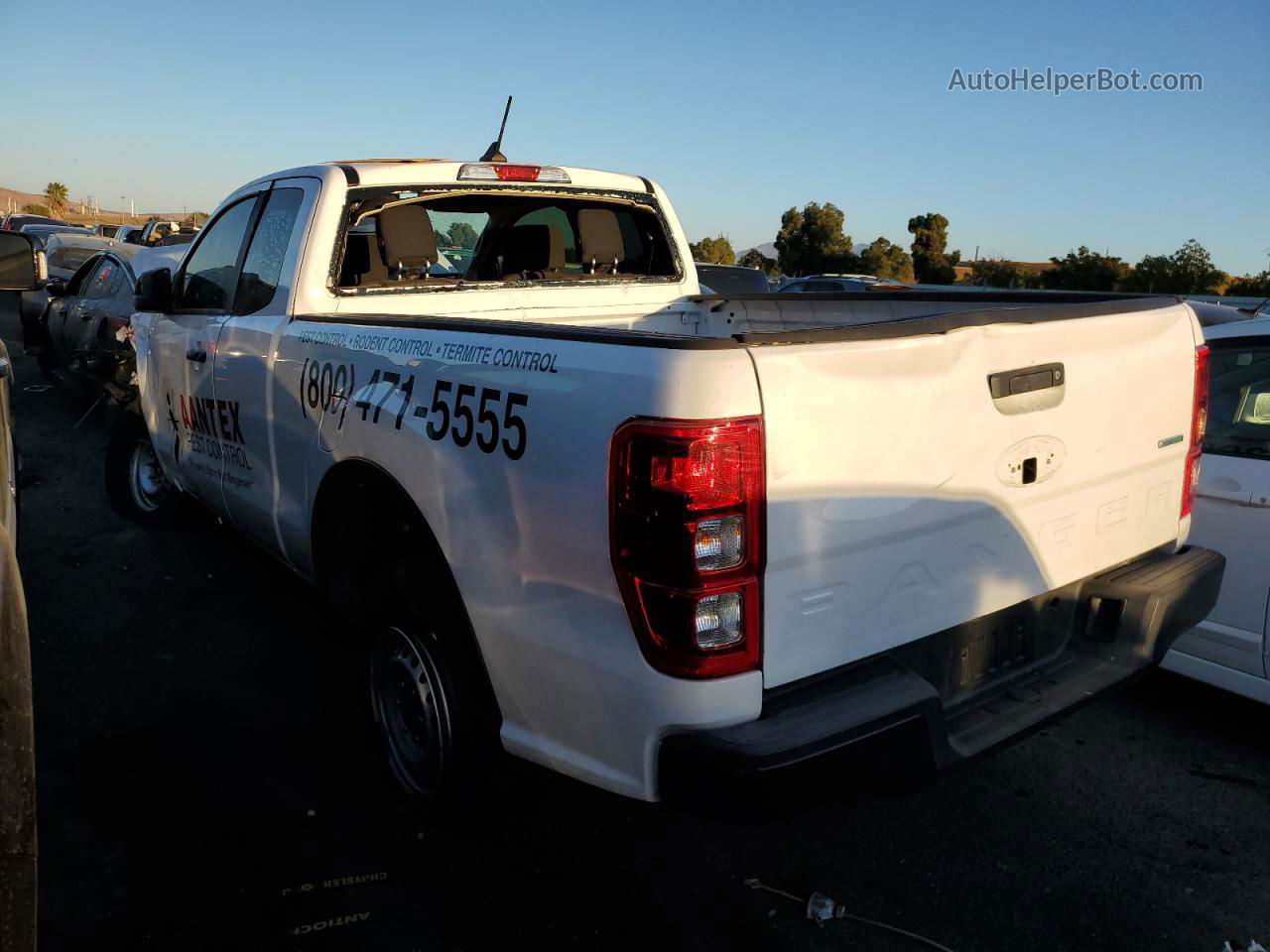 2019 Ford Ranger Xl White vin: 1FTER1EH6KLB09158