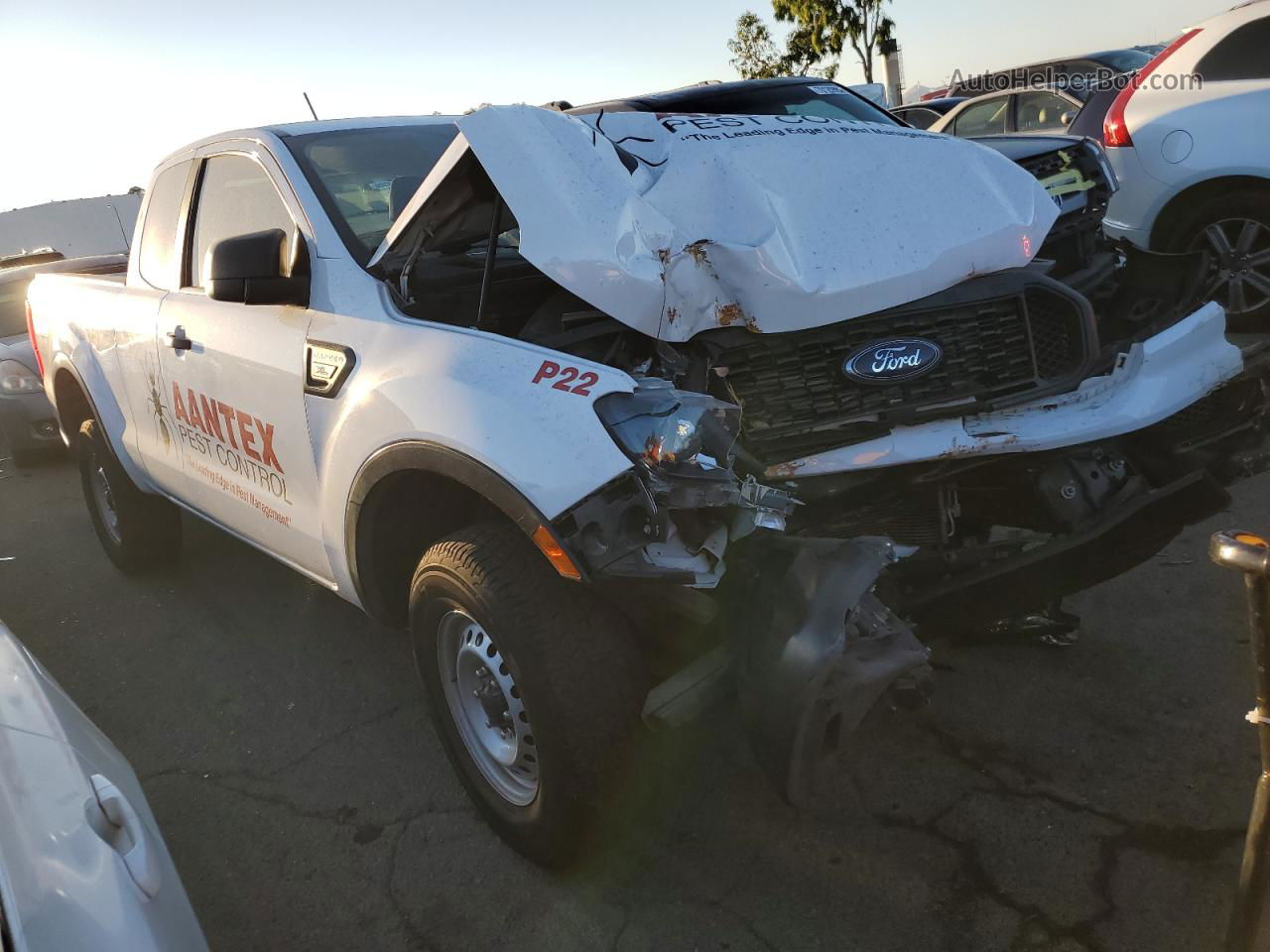 2019 Ford Ranger Xl White vin: 1FTER1EH6KLB09158