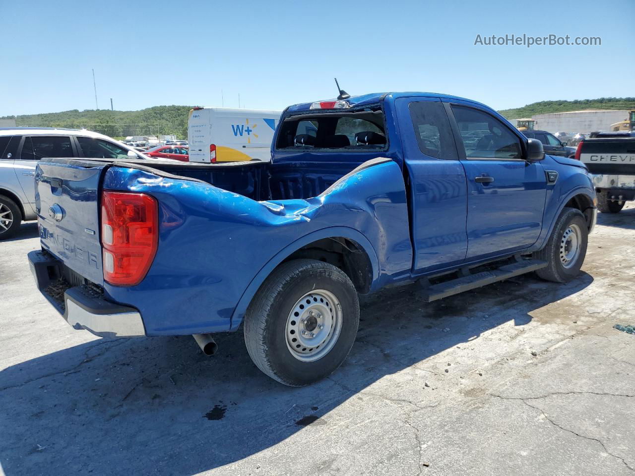 2019 Ford Ranger Xl Blue vin: 1FTER1EH7KLA75361