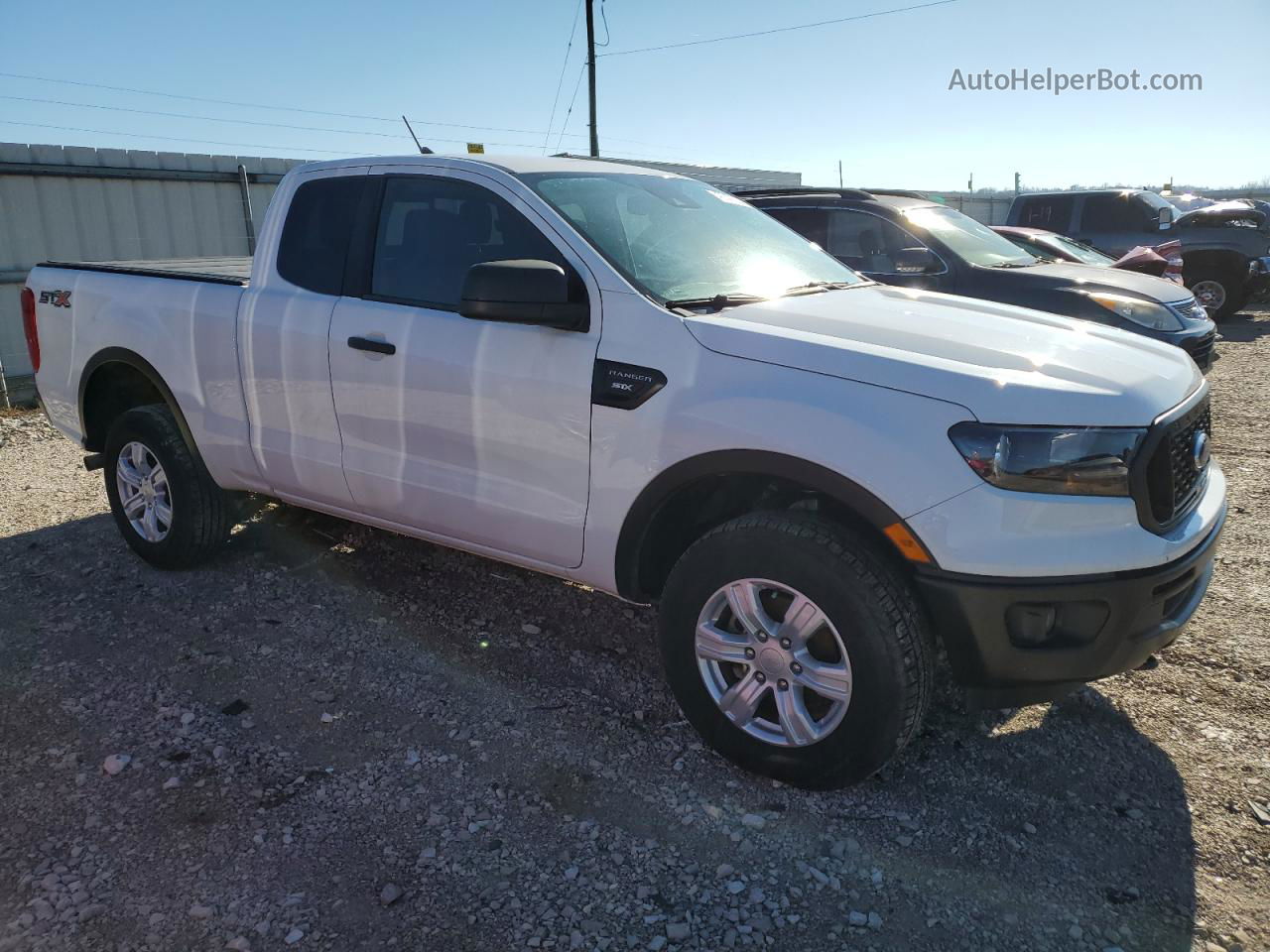 2019 Ford Ranger Xl White vin: 1FTER1EH7KLA97943