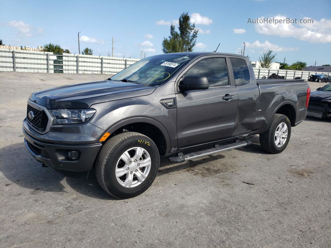 2019 Ford Ranger Xl Gray vin: 1FTER1EH7KLB19312