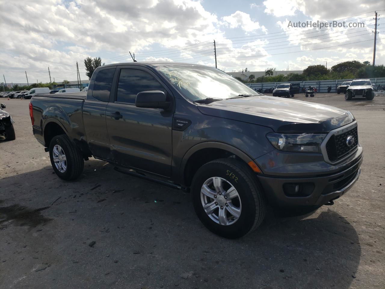 2019 Ford Ranger Xl Gray vin: 1FTER1EH7KLB19312