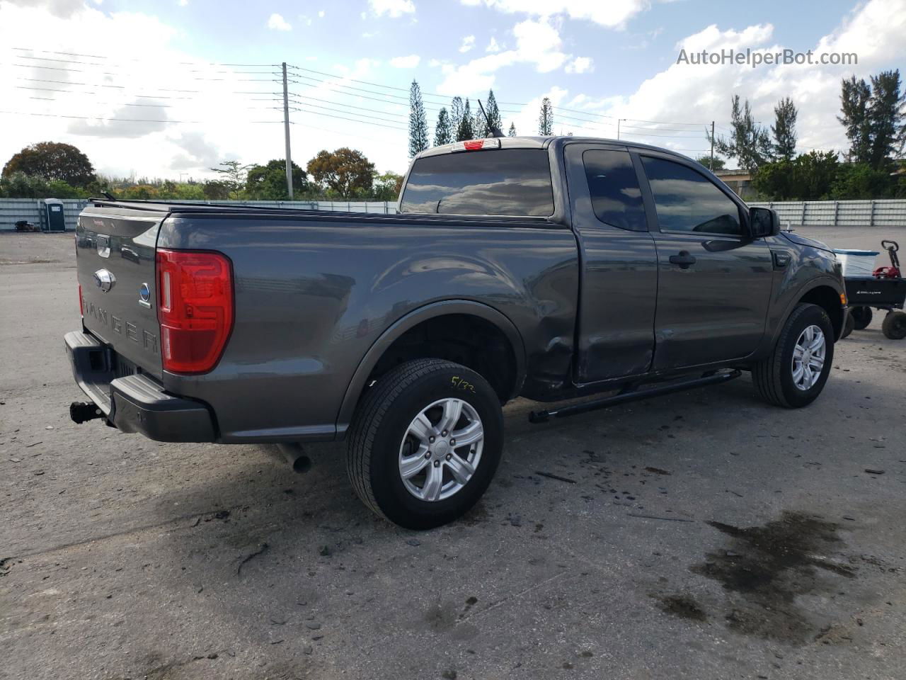 2019 Ford Ranger Xl Gray vin: 1FTER1EH7KLB19312