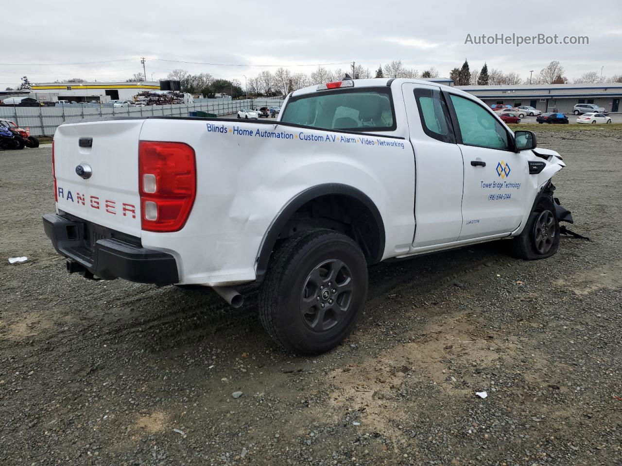 2020 Ford Ranger Xl White vin: 1FTER1EH7LLA64930