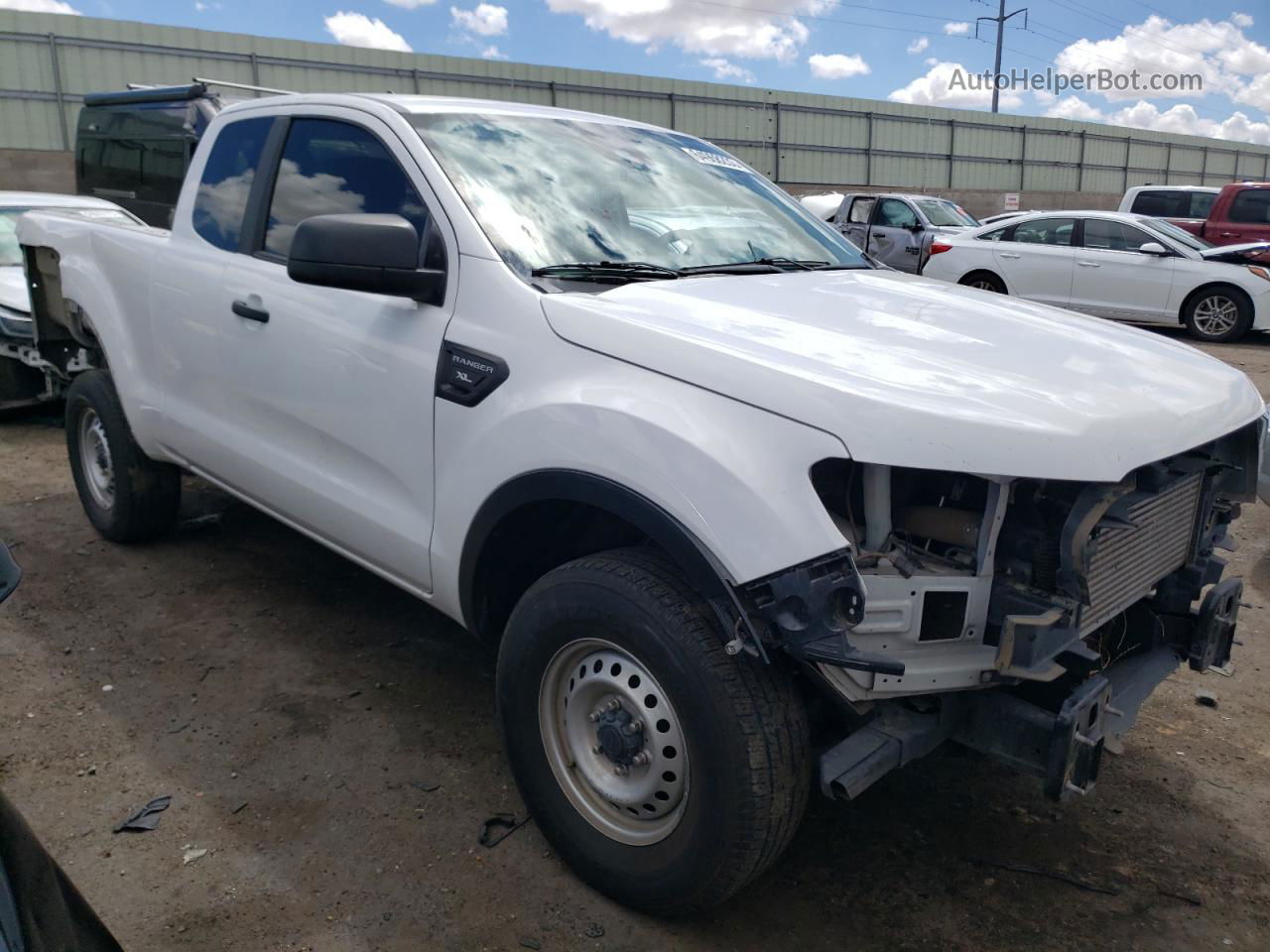 2020 Ford Ranger Xl White vin: 1FTER1EH8LLA45447