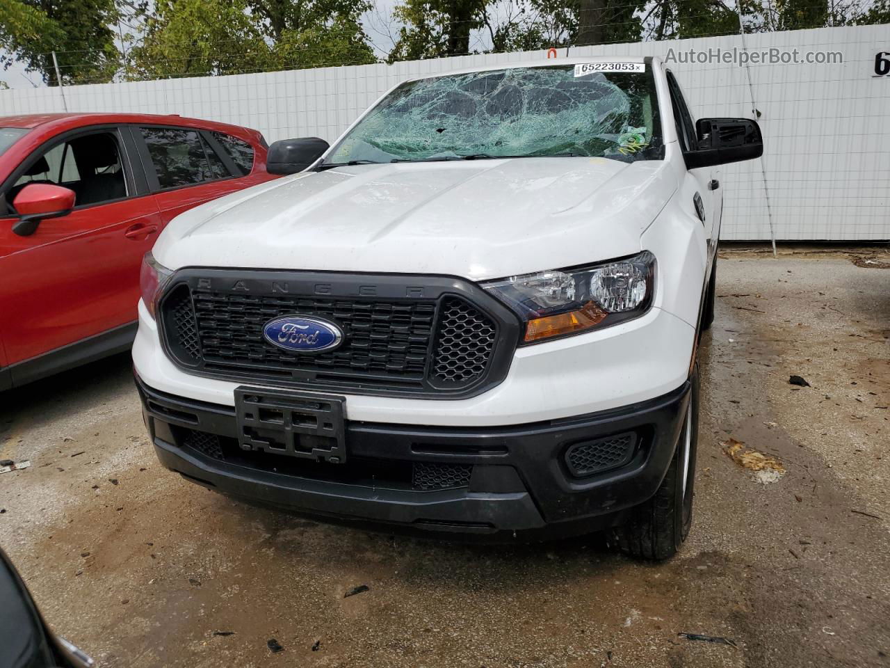 2019 Ford Ranger Xl White vin: 1FTER1EH9KLA75622