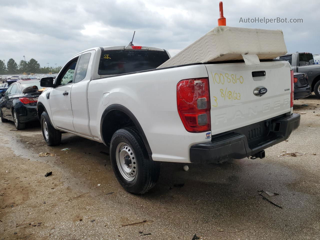 2019 Ford Ranger Xl White vin: 1FTER1EH9KLA75622