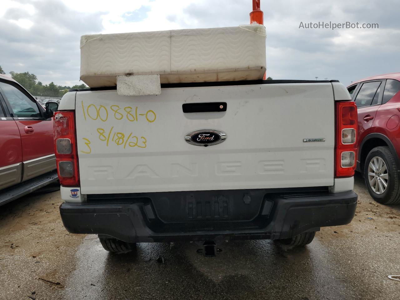 2019 Ford Ranger Xl White vin: 1FTER1EH9KLA75622