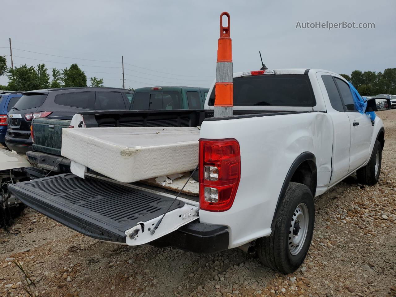 2019 Ford Ranger Xl White vin: 1FTER1EH9KLA75622