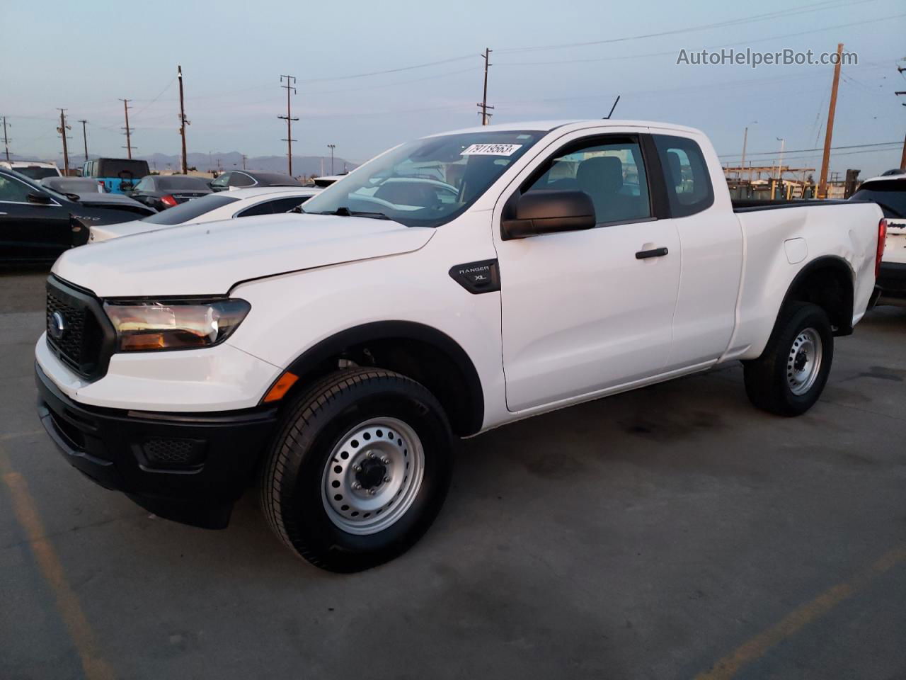 2020 Ford Ranger Xl White vin: 1FTER1EH9LLA36157