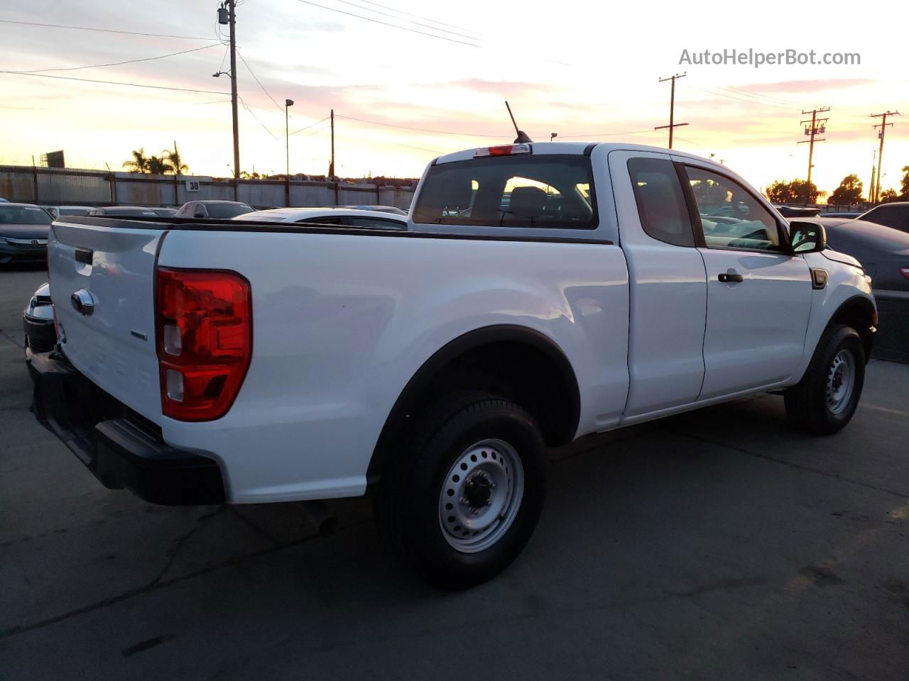 2020 Ford Ranger Xl White vin: 1FTER1EH9LLA36157