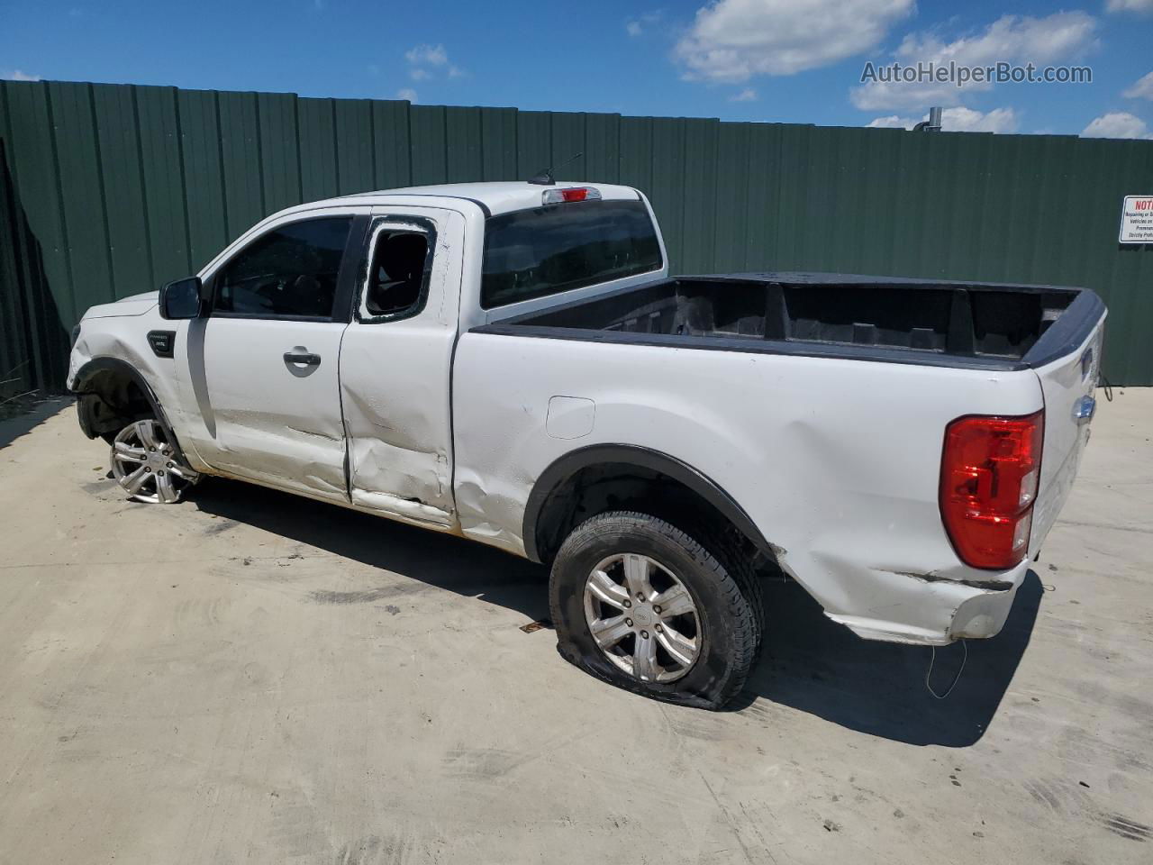 2020 Ford Ranger Xl White vin: 1FTER1EHXLLA07881