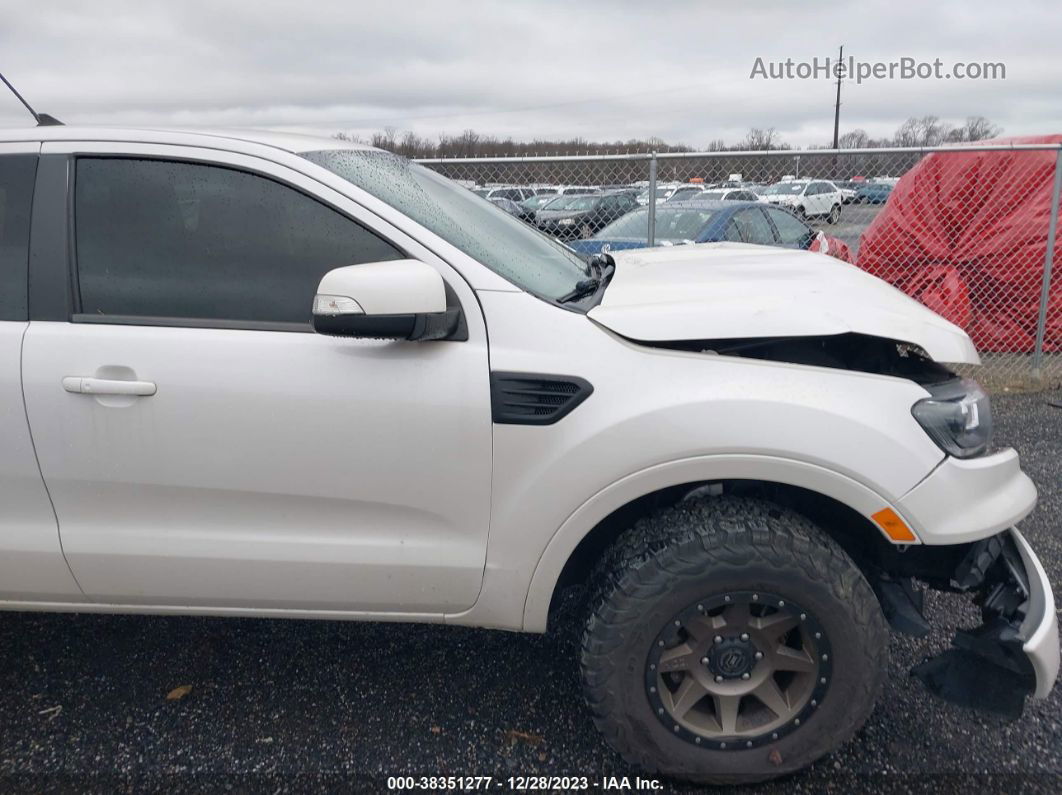 2019 Ford Ranger Lariat White vin: 1FTER1FH0KLA40515