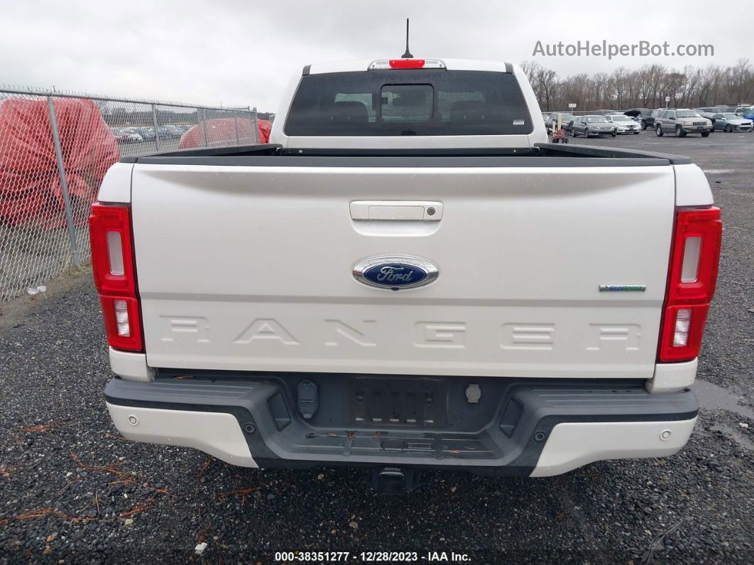 2019 Ford Ranger Lariat White vin: 1FTER1FH0KLA40515