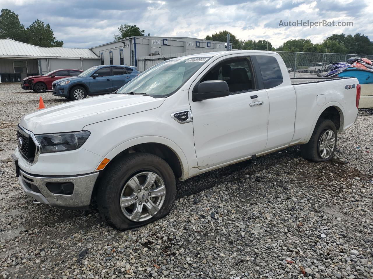 2019 Ford Ranger Xl White vin: 1FTER1FH2KLA98805