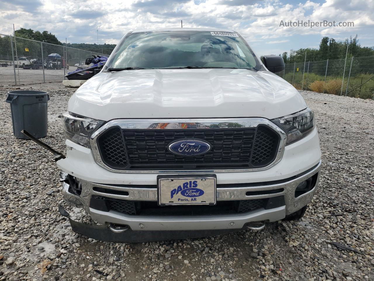 2019 Ford Ranger Xl White vin: 1FTER1FH2KLA98805