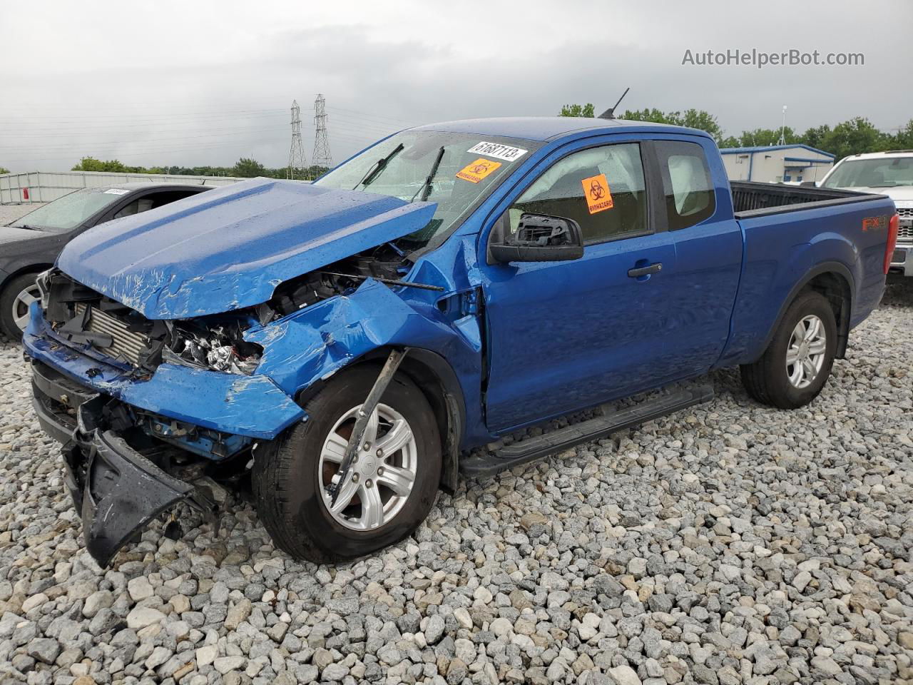 2019 Ford Ranger Xl Blue vin: 1FTER1FH5KLA89614