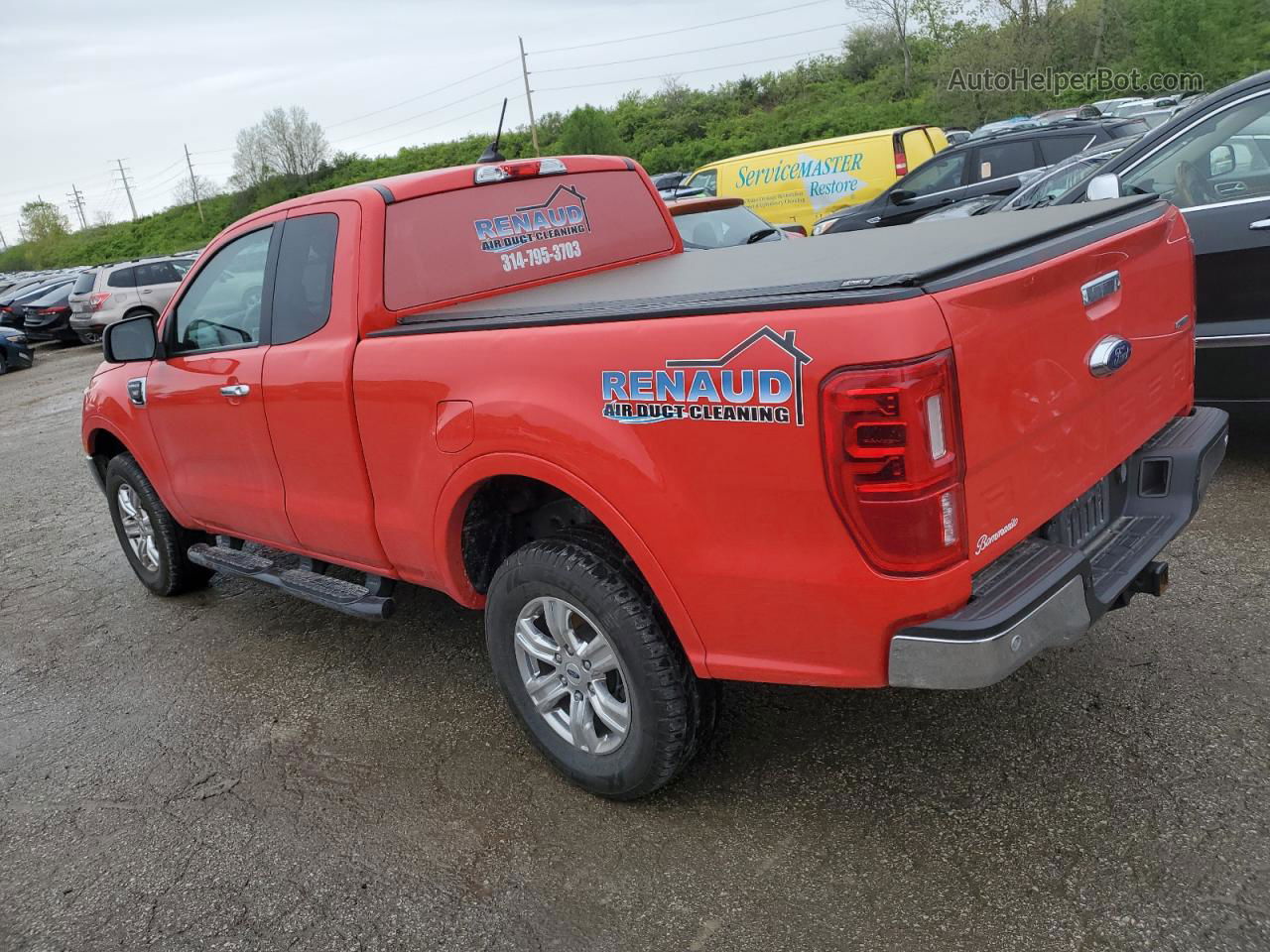 2020 Ford Ranger Xl Red vin: 1FTER1FH5LLA47588