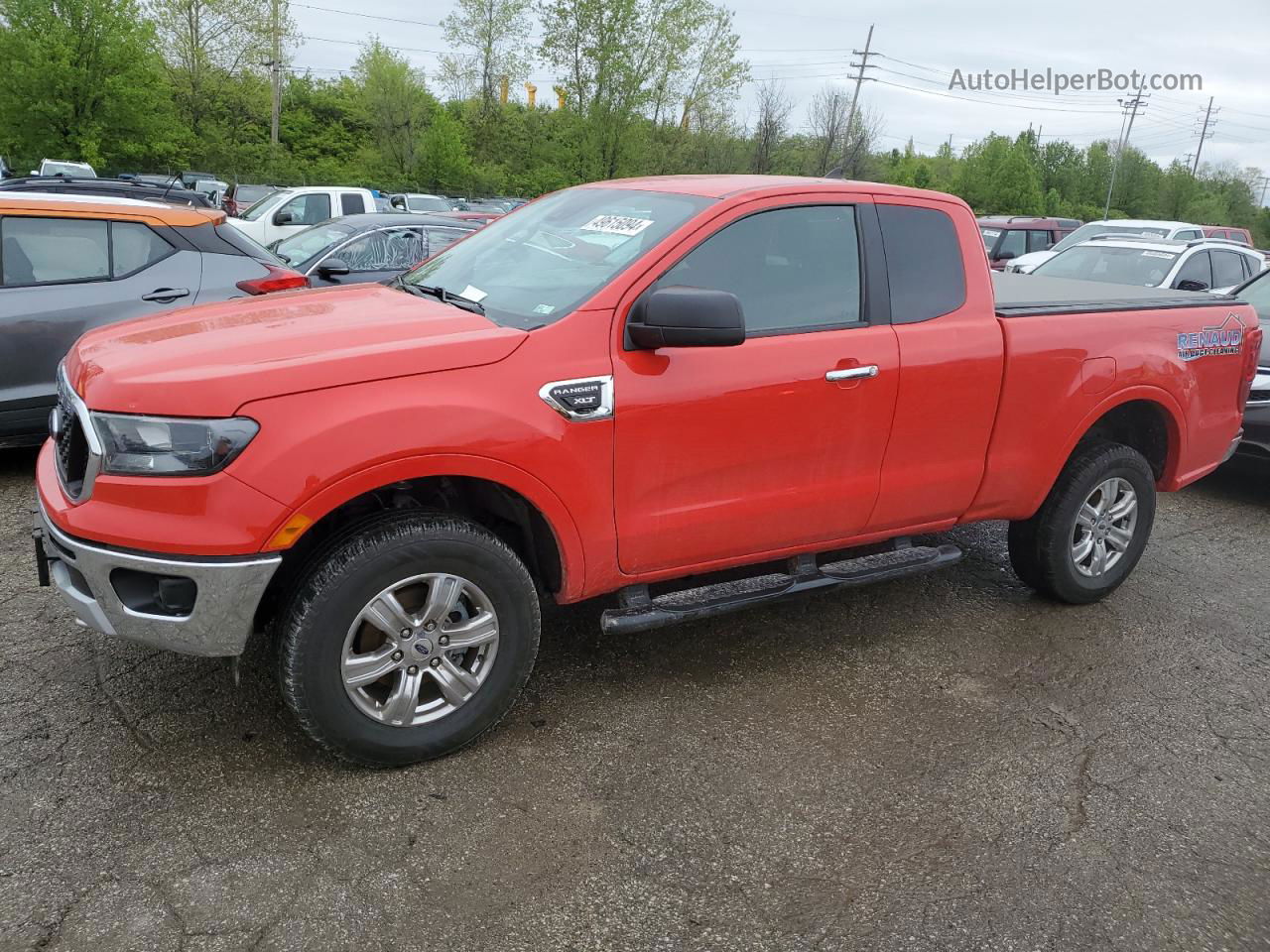 2020 Ford Ranger Xl Red vin: 1FTER1FH5LLA47588