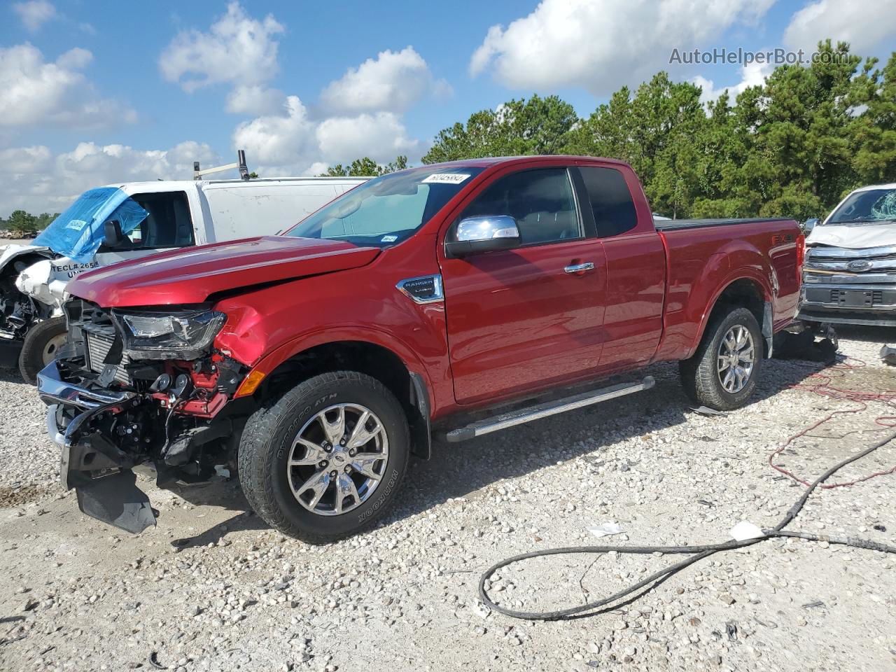 2020 Ford Ranger Xl Red vin: 1FTER1FH5LLA52547