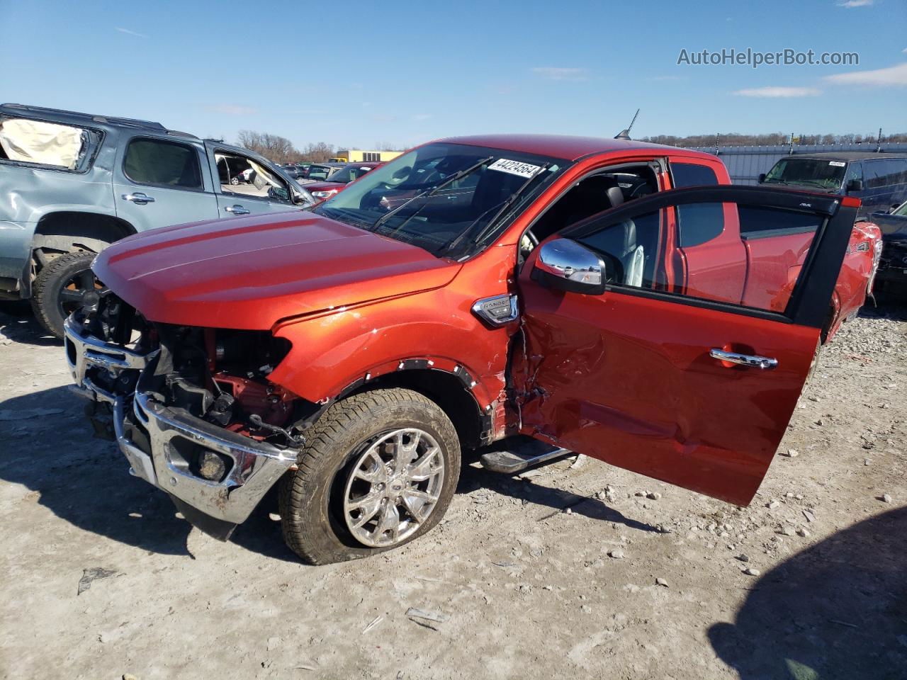 2019 Ford Ranger Xl Orange vin: 1FTER1FH6KLA44407