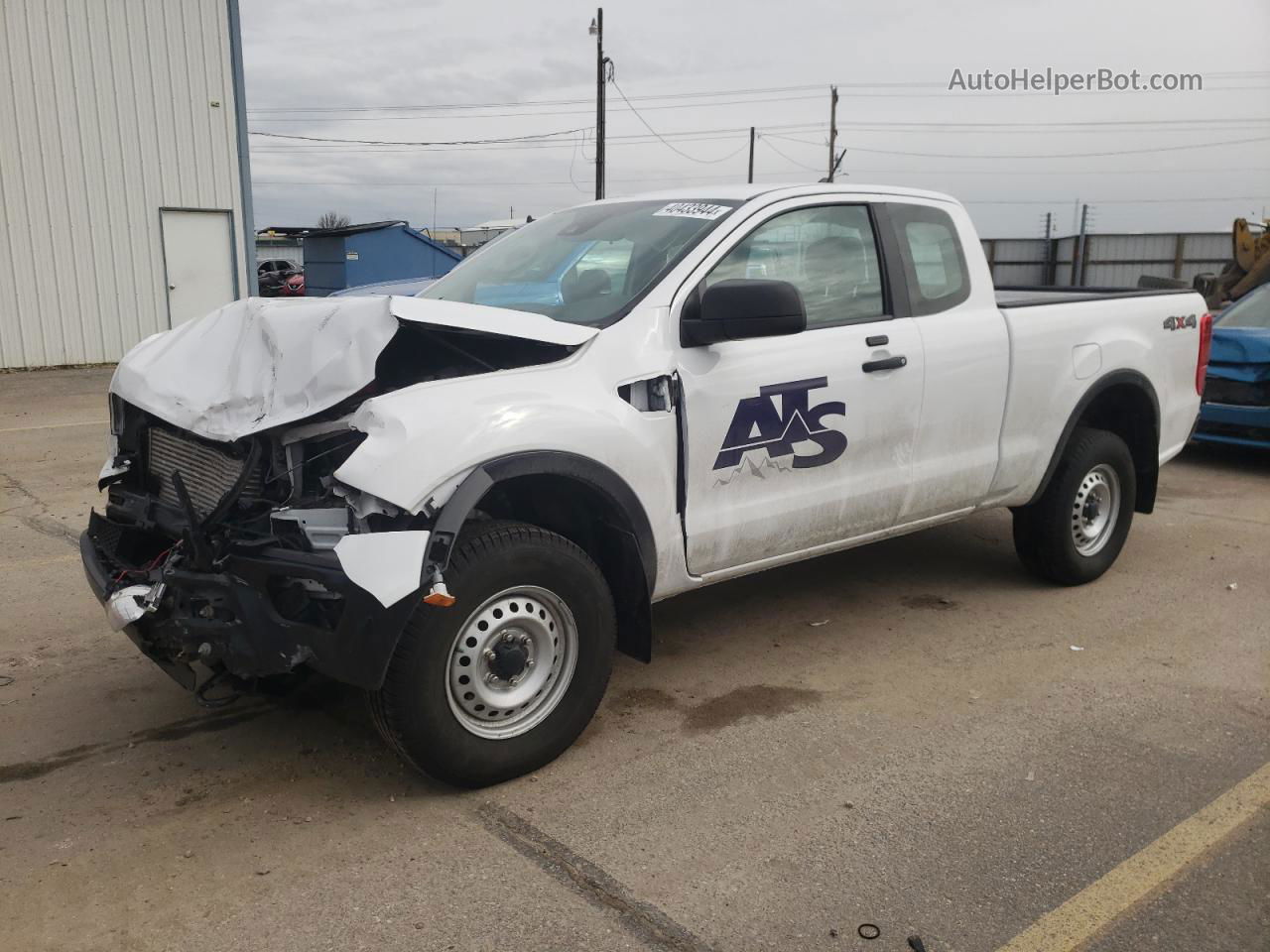 2020 Ford Ranger Xl White vin: 1FTER1FH6LLA39452