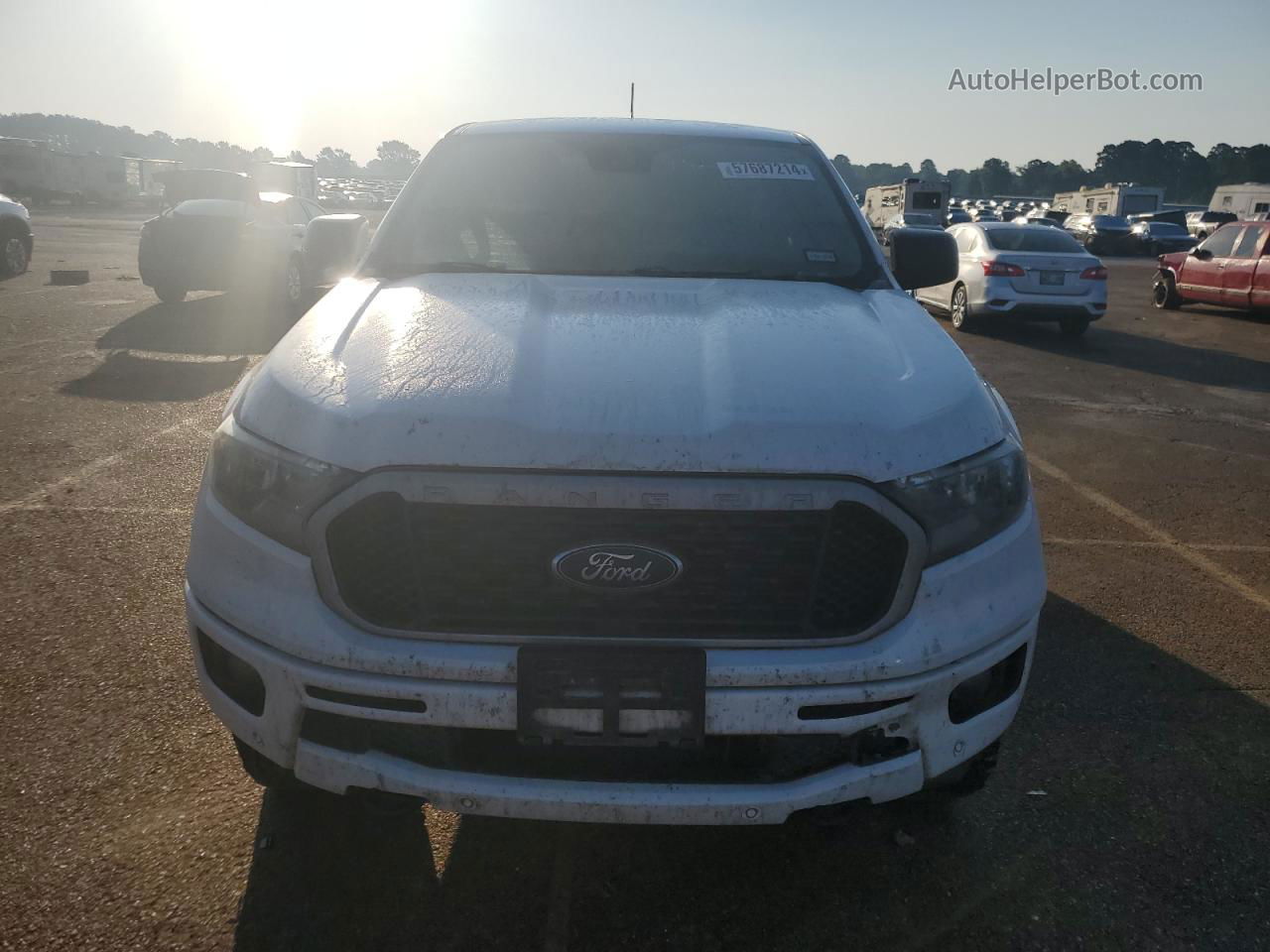 2019 Ford Ranger Xl White vin: 1FTER1FH7KLA09407