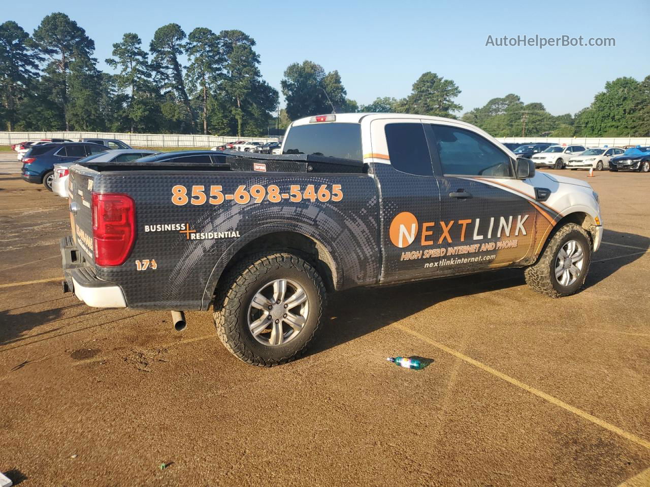 2019 Ford Ranger Xl White vin: 1FTER1FH7KLA09407