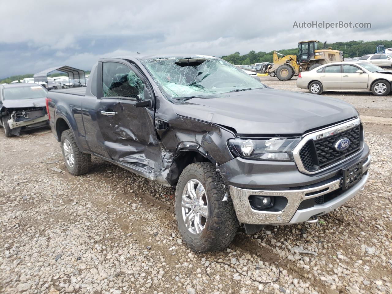 2019 Ford Ranger Xl Gray vin: 1FTER1FH7KLA24599