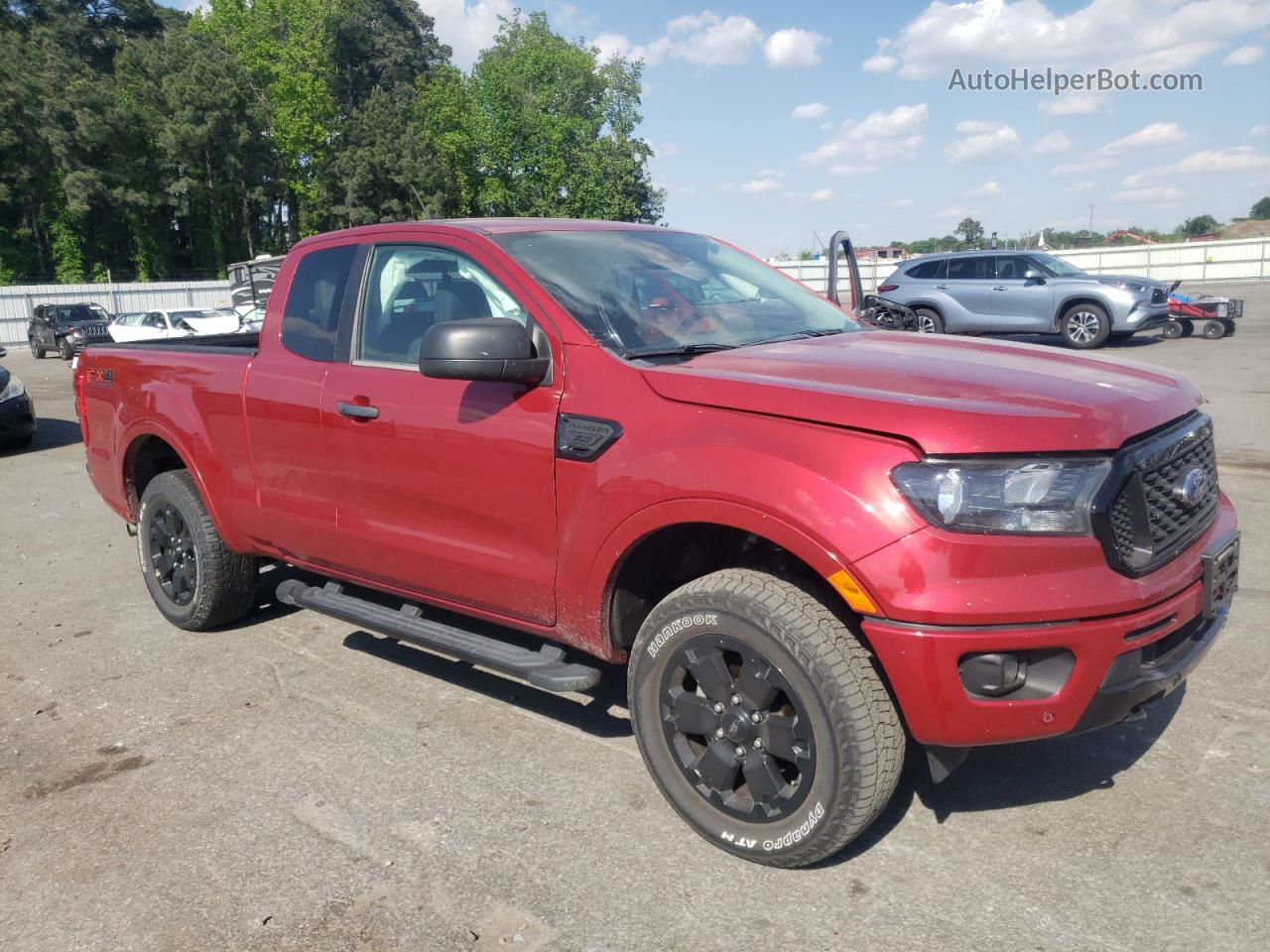 2020 Ford Ranger Xl Красный vin: 1FTER1FH7LLA43784