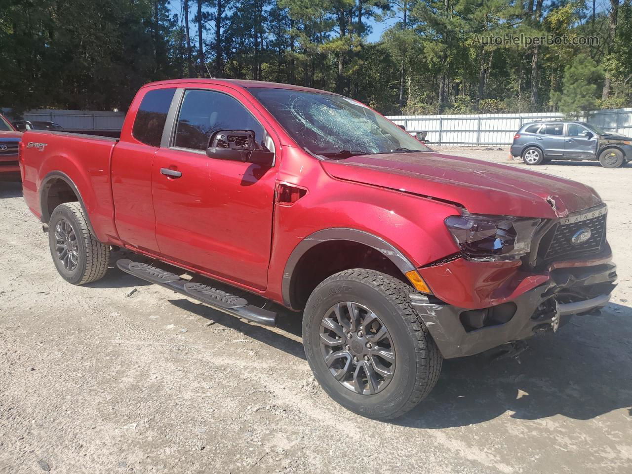 2020 Ford Ranger Xl Burgundy vin: 1FTER1FH8LLA40876