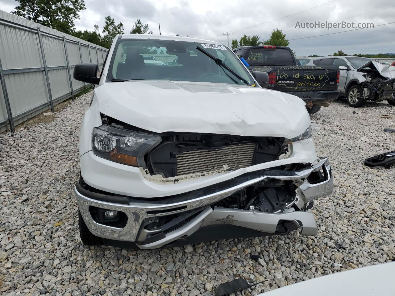 2019 Ford Ranger Xl White vin: 1FTER1FH9KLB13901