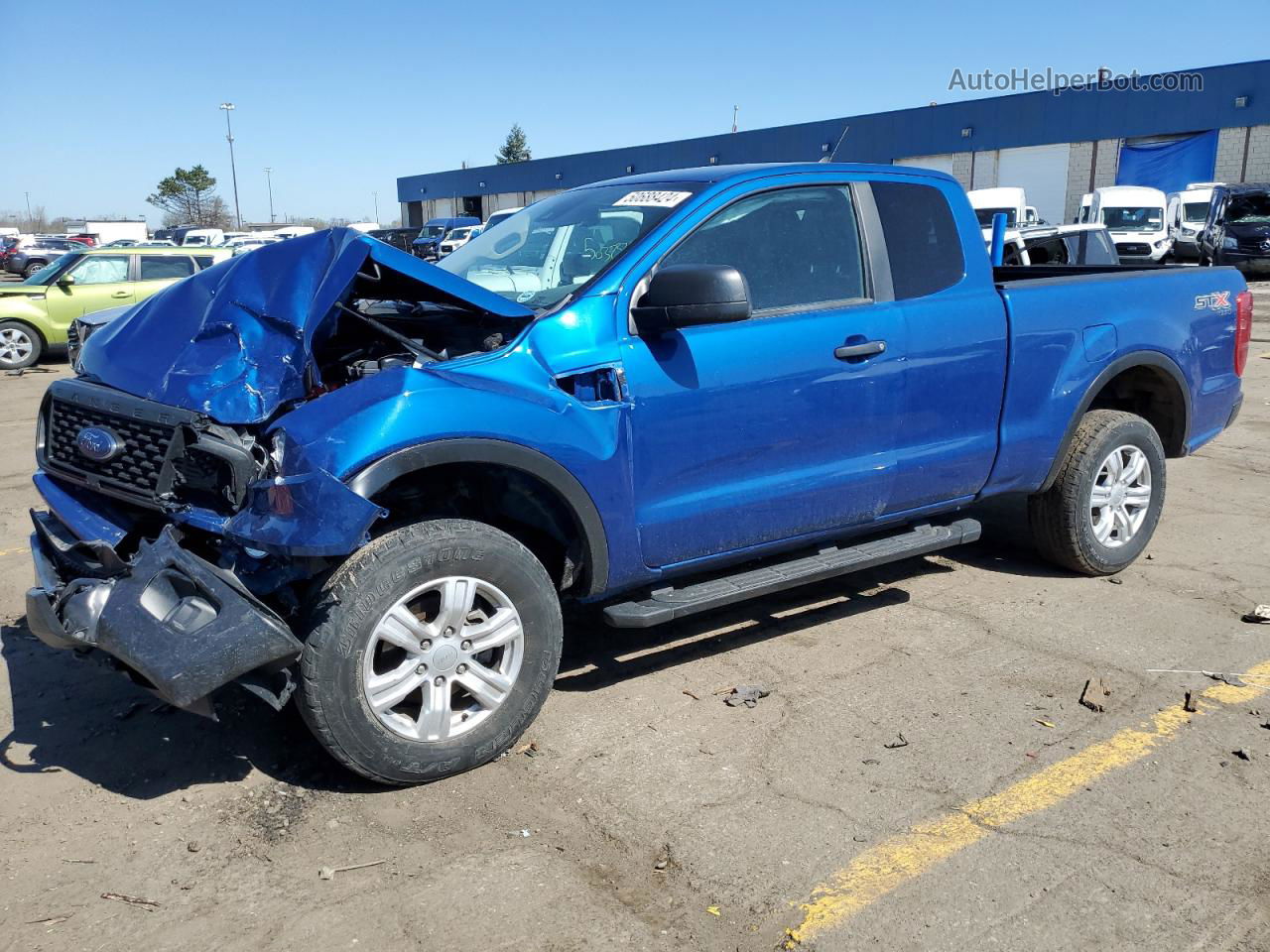 2020 Ford Ranger Xl Blue vin: 1FTER1FHXLLA96480