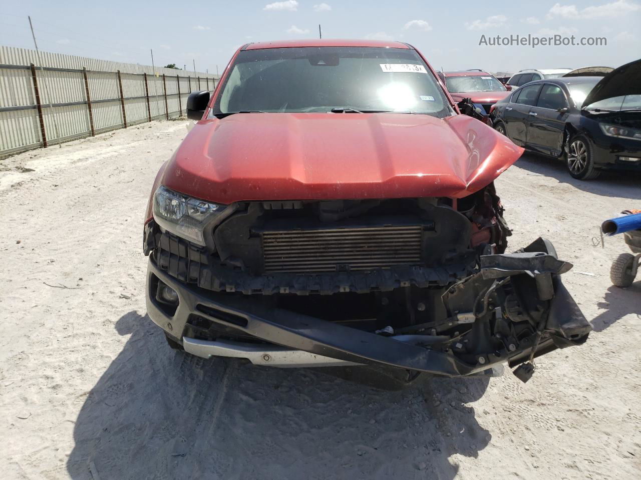 2019 Ford Ranger Xl Orange vin: 1FTER4EH0KLA48908