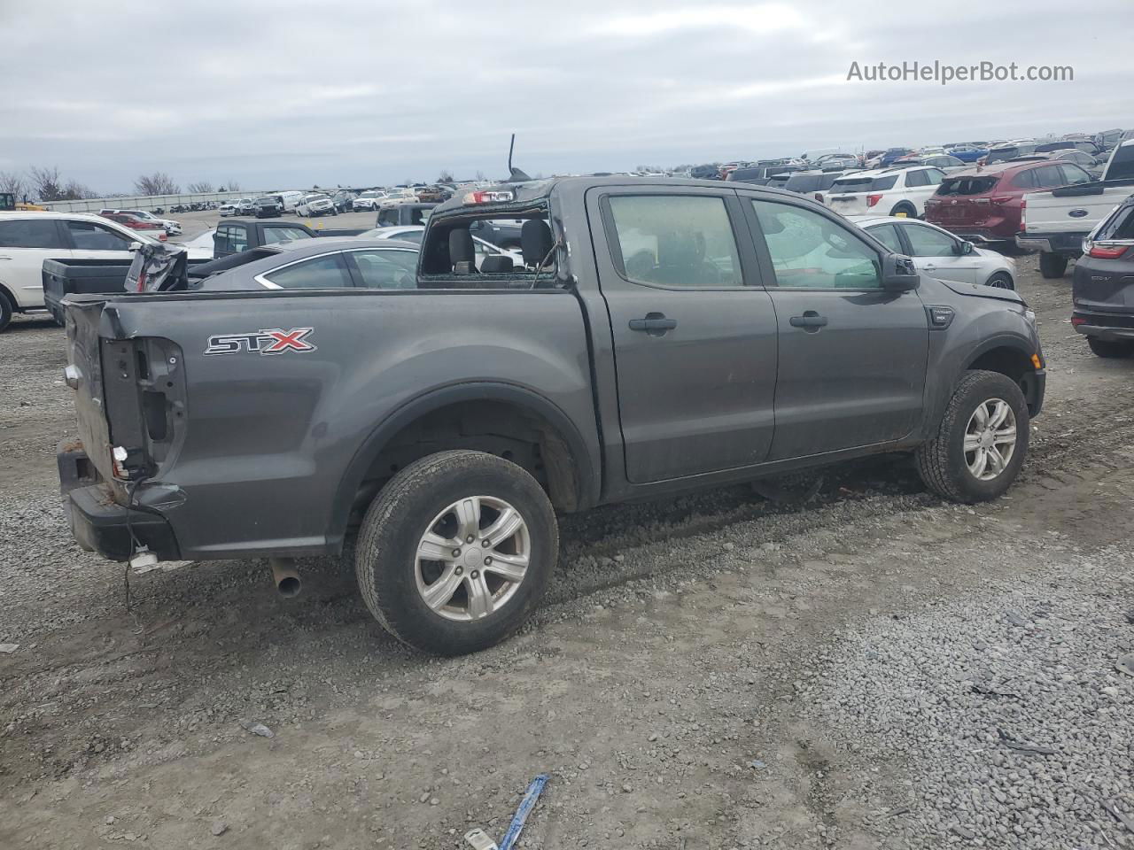 2019 Ford Ranger Xl Gray vin: 1FTER4EH0KLA67975