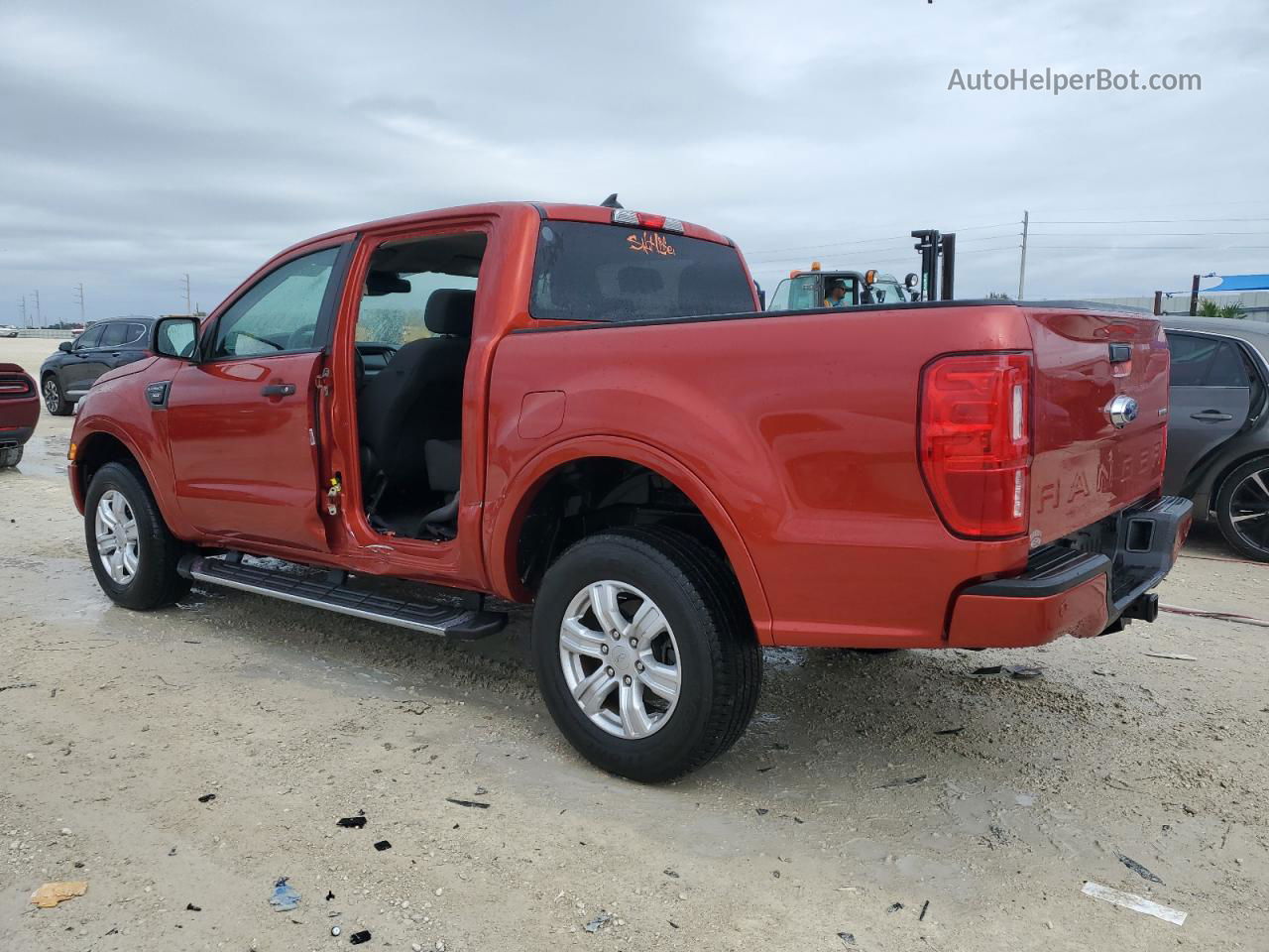 2019 Ford Ranger Xl Orange vin: 1FTER4EH0KLA69824