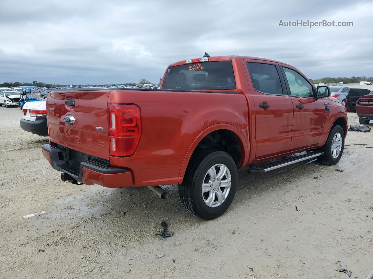 2019 Ford Ranger Xl Orange vin: 1FTER4EH0KLA69824