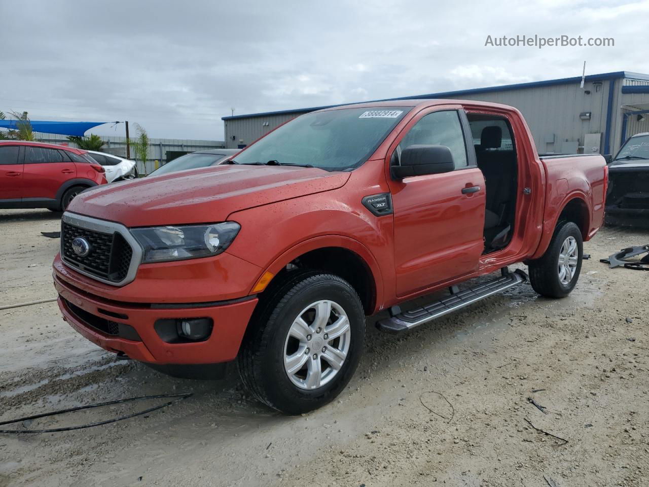 2019 Ford Ranger Xl Orange vin: 1FTER4EH0KLA69824