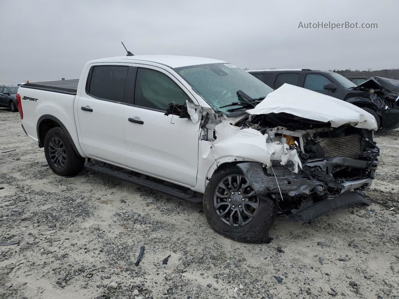 2019 Ford Ranger Xl White vin: 1FTER4EH0KLB00117