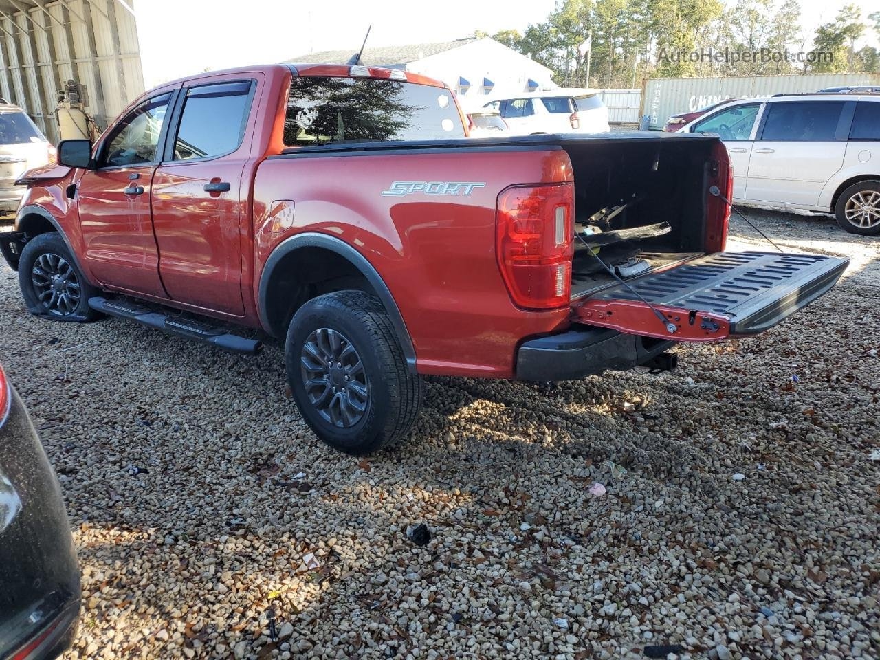 2019 Ford Ranger Xl Red vin: 1FTER4EH0KLB12137