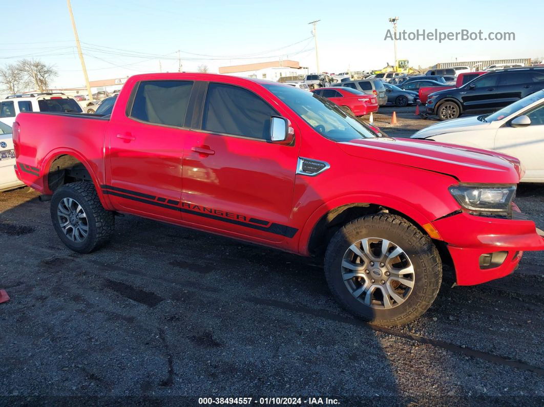 2020 Ford Ranger Lariat Red vin: 1FTER4EH0LLA09947