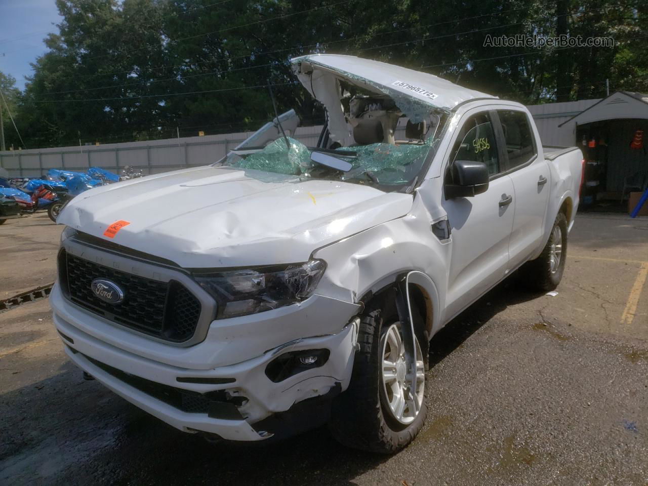 2020 Ford Ranger Xl White vin: 1FTER4EH0LLA35531