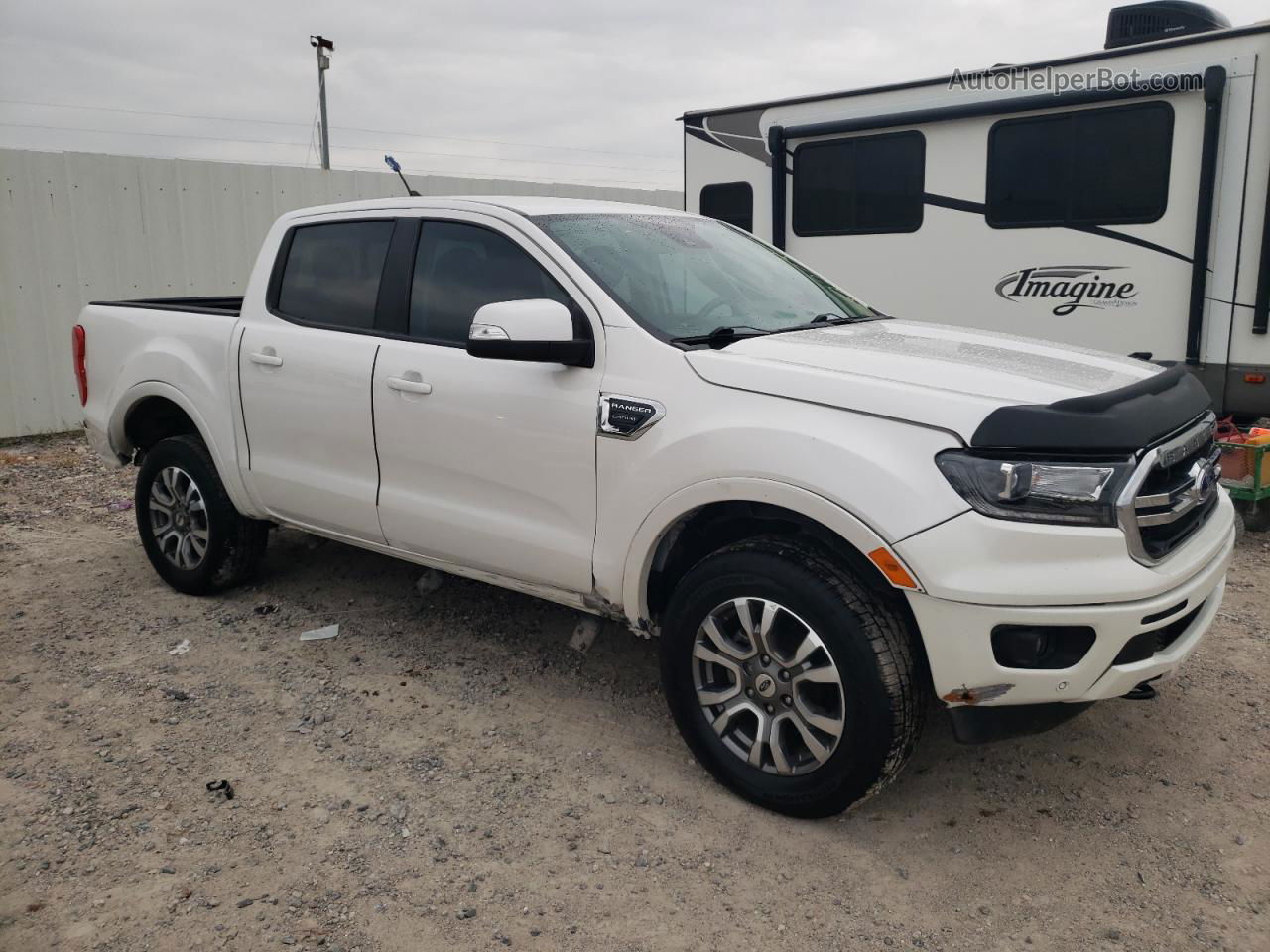 2020 Ford Ranger Xl White vin: 1FTER4EH0LLA57836