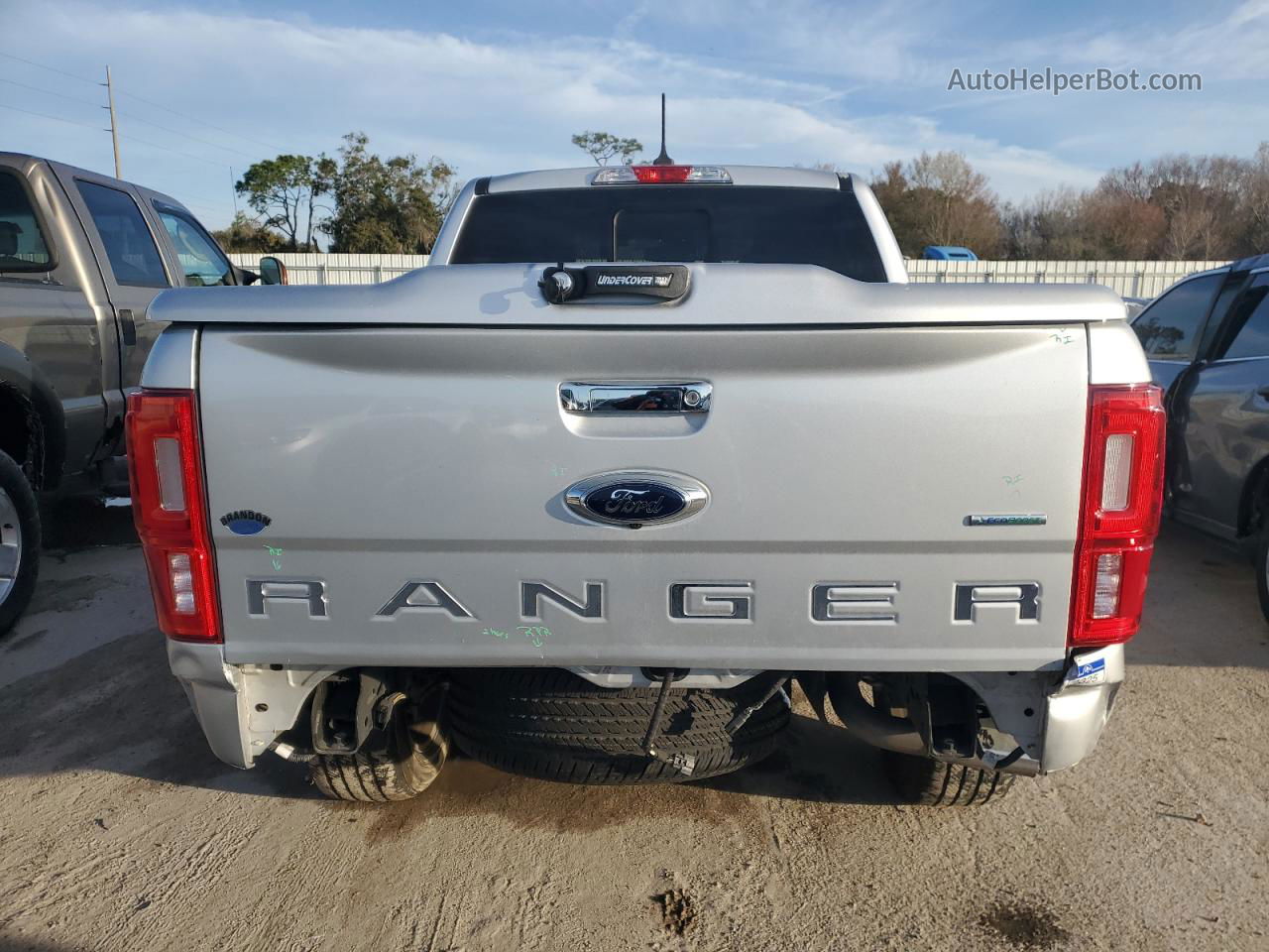 2019 Ford Ranger Xl Silver vin: 1FTER4EH1KLA40347