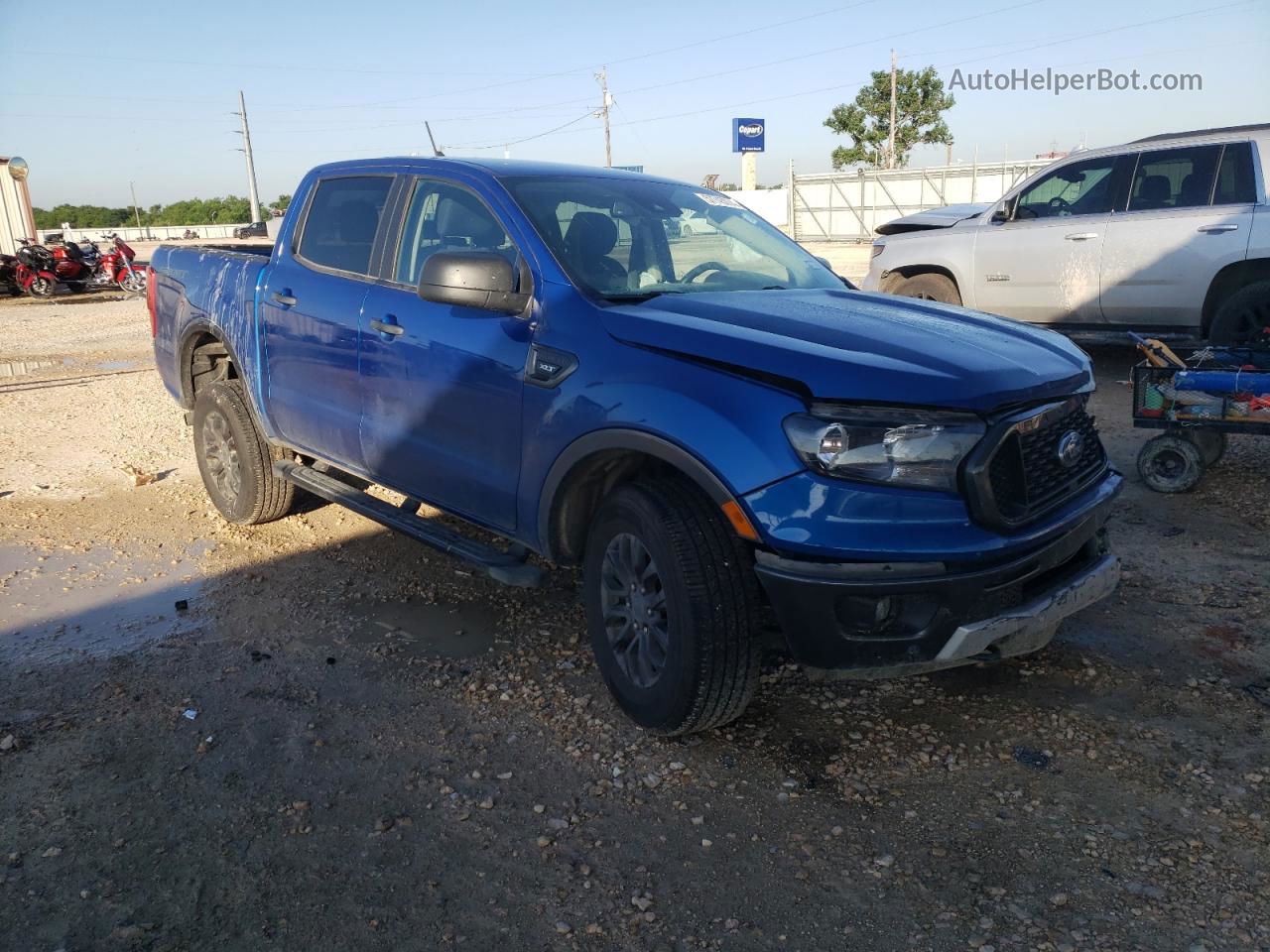 2019 Ford Ranger Xl Blue vin: 1FTER4EH1KLA86583