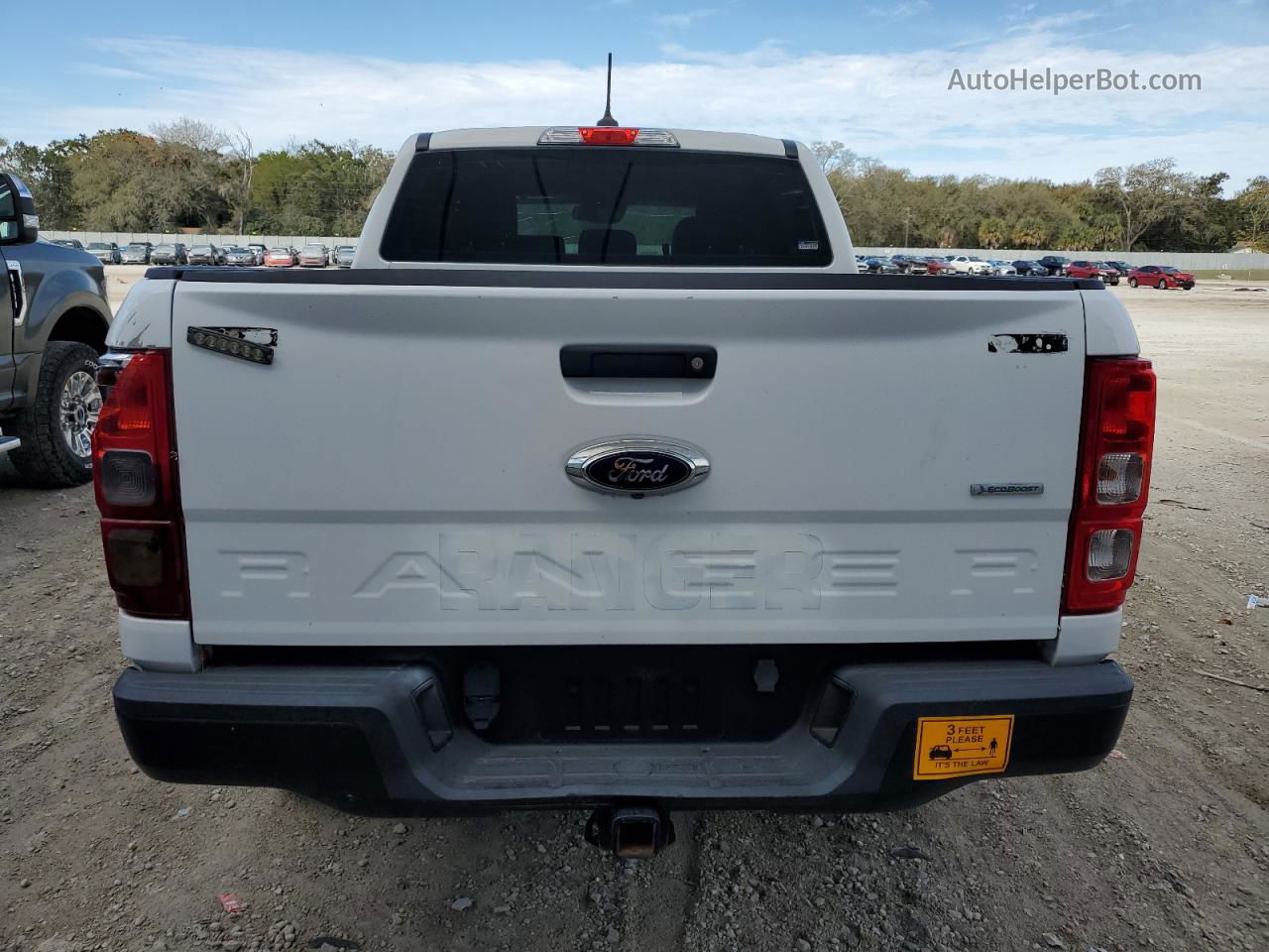 2020 Ford Ranger Xl White vin: 1FTER4EH1LLA52127