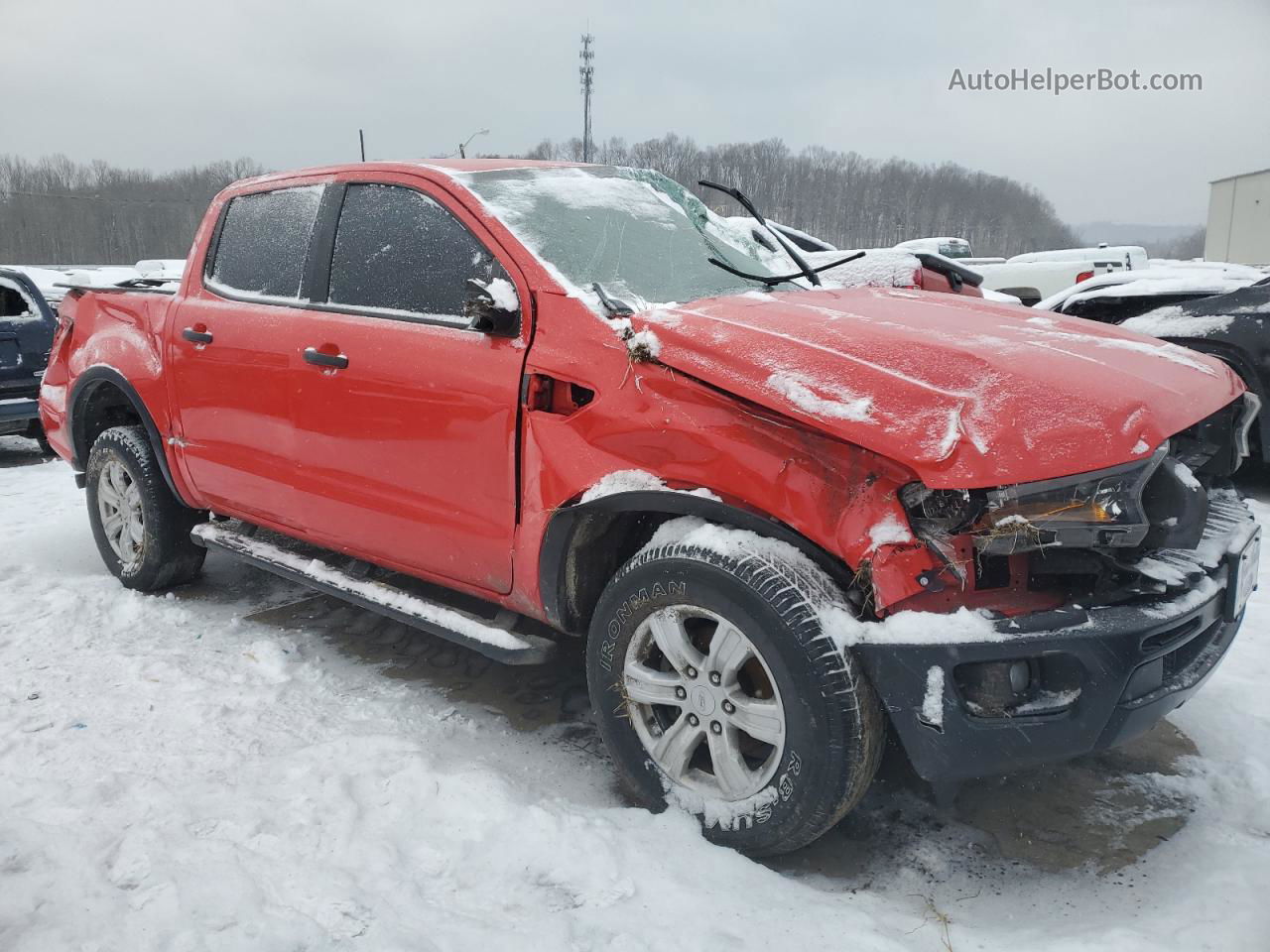 2020 Ford Ranger Xl Красный vin: 1FTER4EH1LLA57375