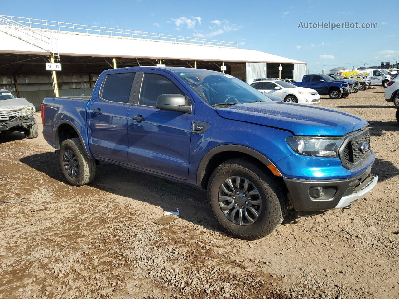 2020 Ford Ranger Xl Blue vin: 1FTER4EH1LLA67890