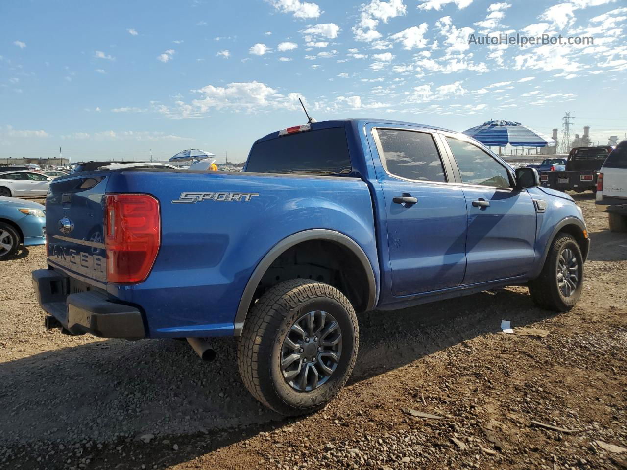 2020 Ford Ranger Xl Blue vin: 1FTER4EH1LLA67890